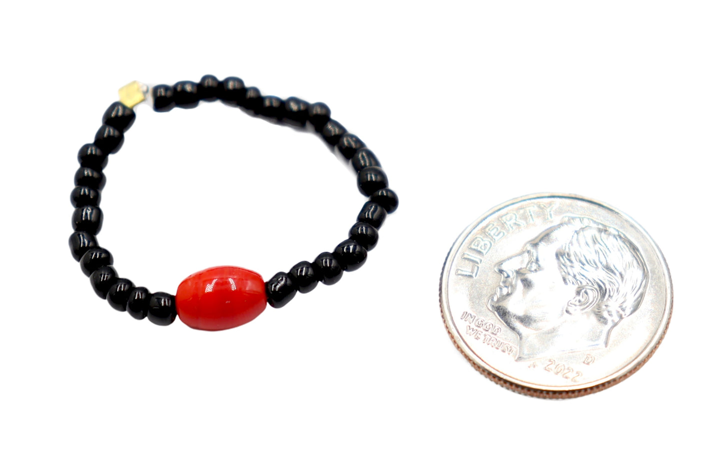 Happy Halloween Ring Classic Fun Orange and Black Stretch Glass Finger Ring by Monkey's Mojo