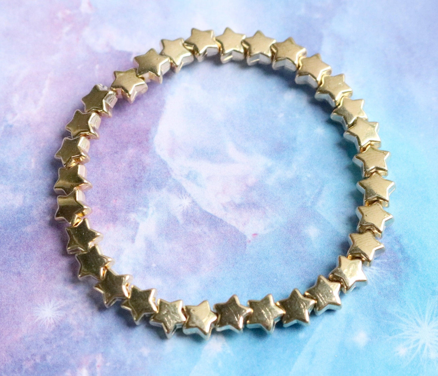 When Your Child is the Star of Your Life - Let Them Show It Yellow Gold Star Child's Stretch Bracelet - Monkeysmojo