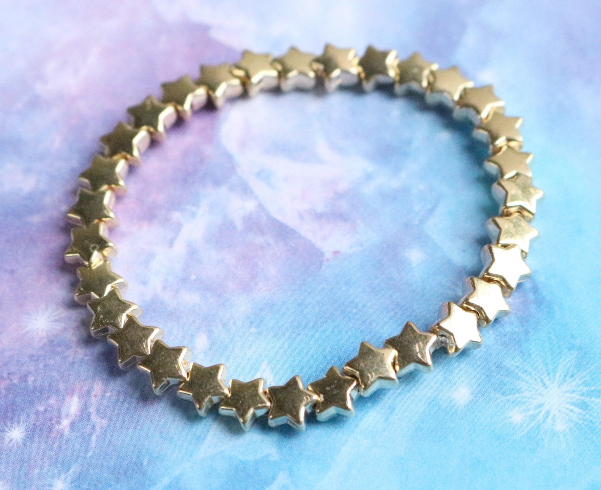 When Your Child is the Star of Your Life - Let Them Show It Yellow Gold Star Child's Stretch Bracelet - Monkeysmojo