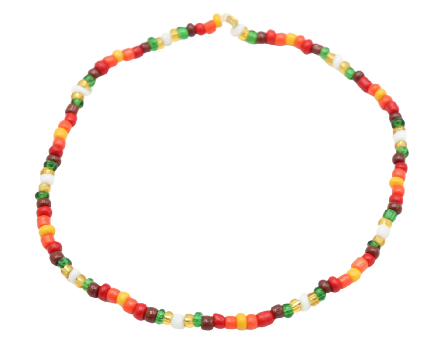 It's Turkey Time! Happy Thanksgiving and Autumn Hued Glass Bead Stack Bracelet by Monkey's Mojo