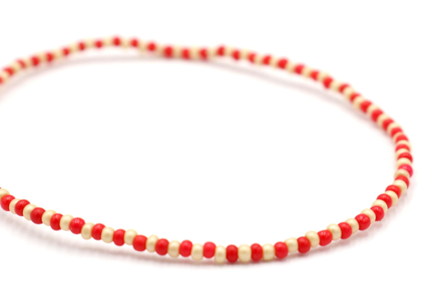 Go Go Griffin Door (Copyright) Fire, Red, and Gold Set of Three Dainty Women's Stretch Bracelets - Monkeysmojo