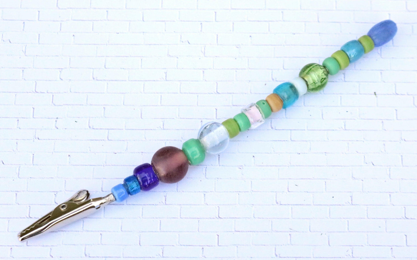 Cold as Blue Hued Ice Multi-Use Clip, Credit/Debit Card Holder Bracelet Helper Artisan Tool - Monkeysmojo