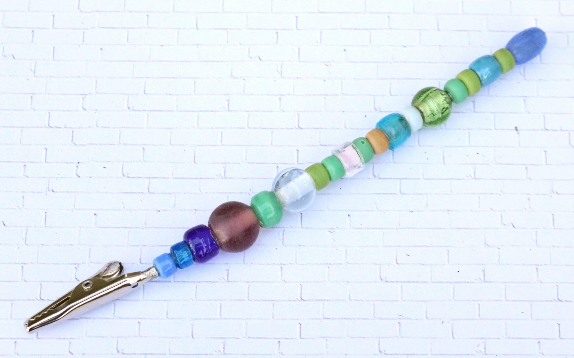 Cold as Blue Hued Ice Multi-Use Clip, Credit/Debit Card Holder Bracelet Helper Artisan Tool - Monkeysmojo