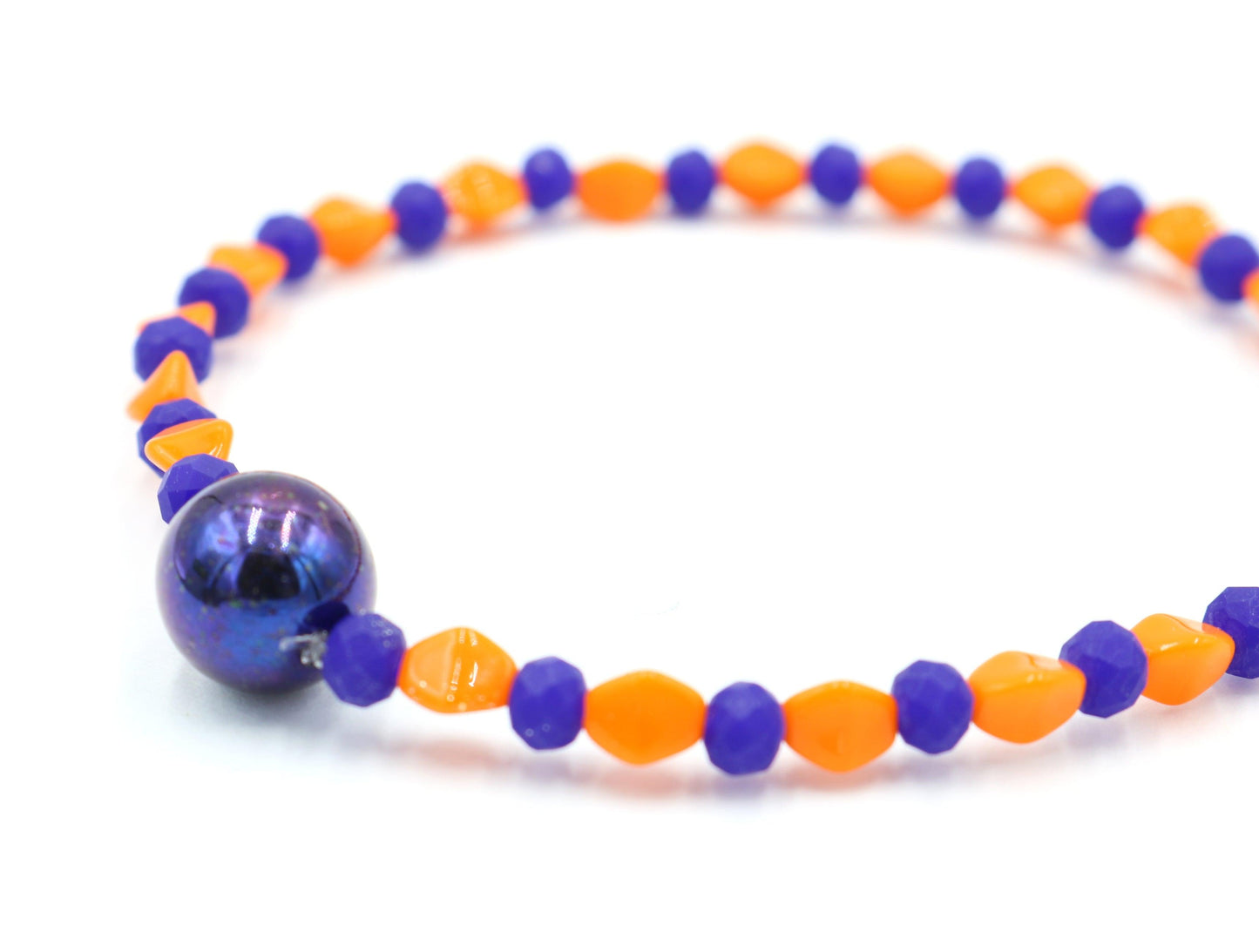 University of Florida Inspired SEC Football Blue and Orange Festive Bracelet - Monkeysmojo