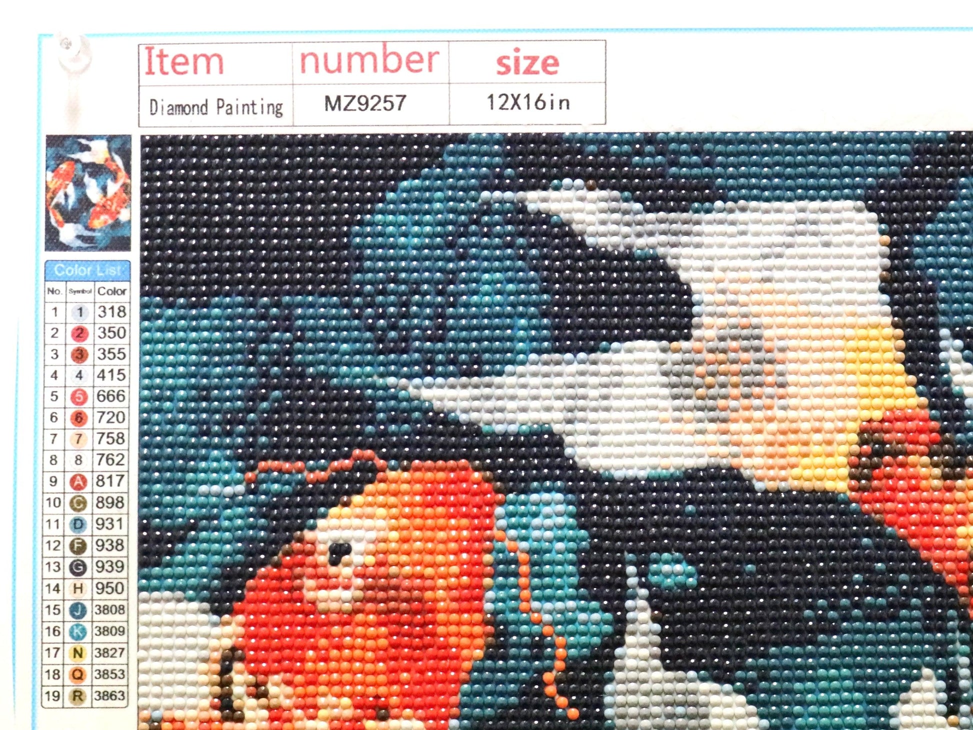 Don't Be Koi! Dance with the Fishes In Orange Oriental Delight 5D Diamond Art Bedazzled Wall Art - Monkeysmojo