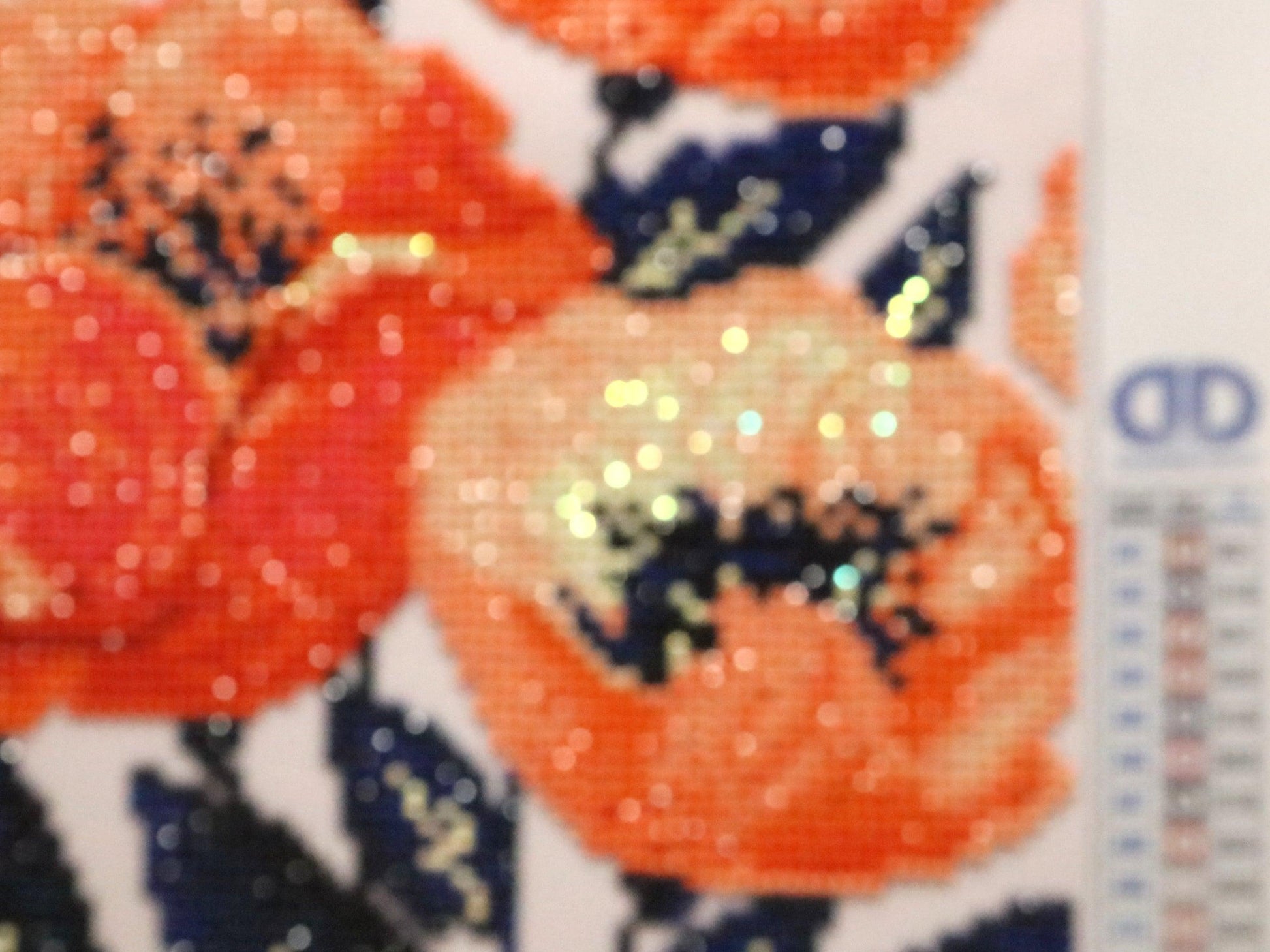 Poppy oh Poppy! Dancing 12" x 12" Iridescent 5D Diamond Dotz Poppy Floral Diamond Art - Monkeysmojo