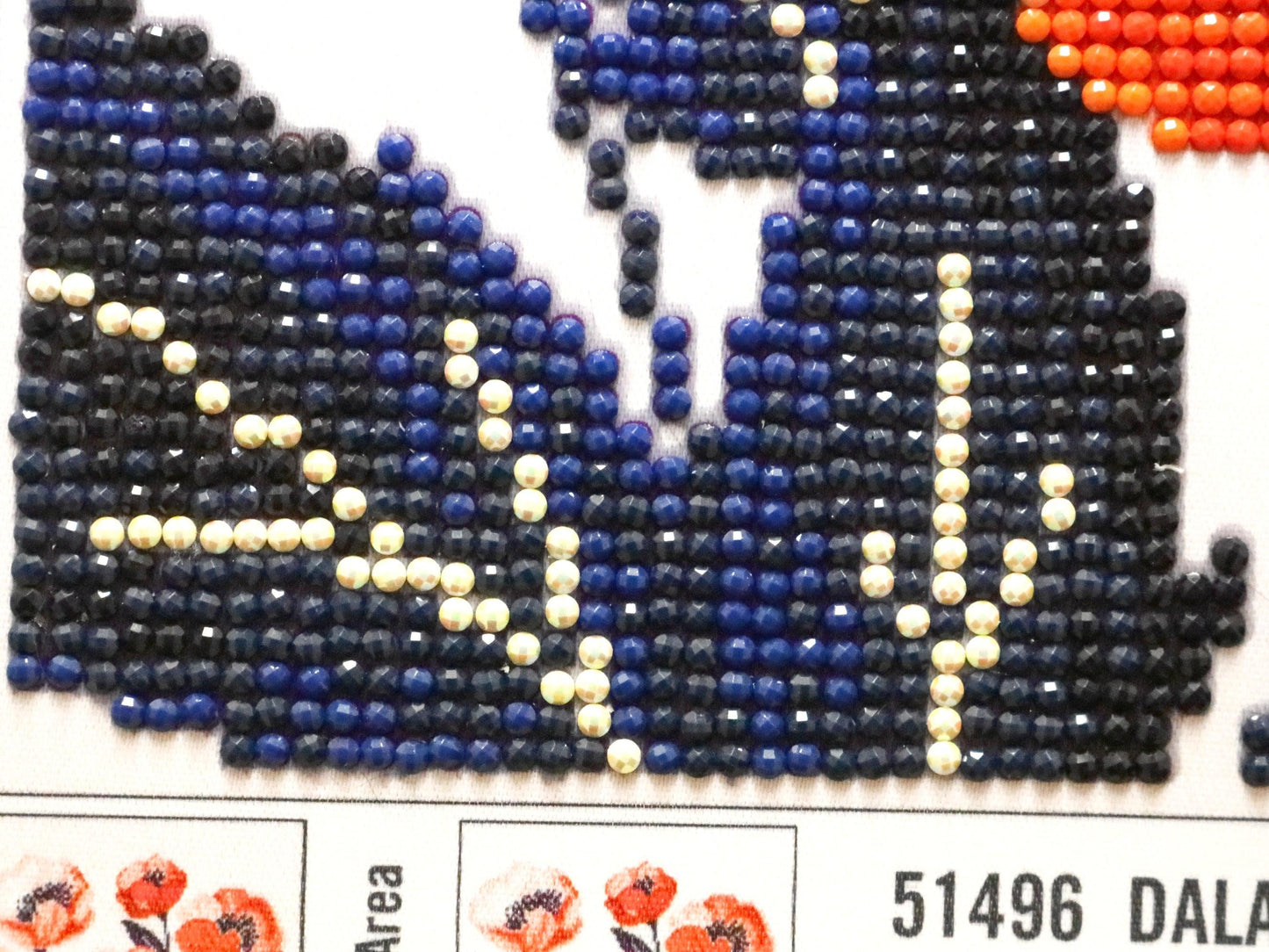 Poppy oh Poppy! Dancing 12" x 12" Iridescent 5D Diamond Dotz Poppy Floral Diamond Art - Monkeysmojo