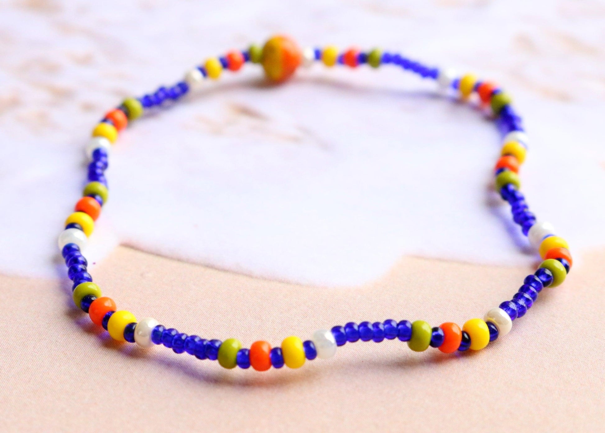 What Rhymes with Orange? Not Blue - Gemini Vibes Women's Glass Bracelet - Monkeysmojo
