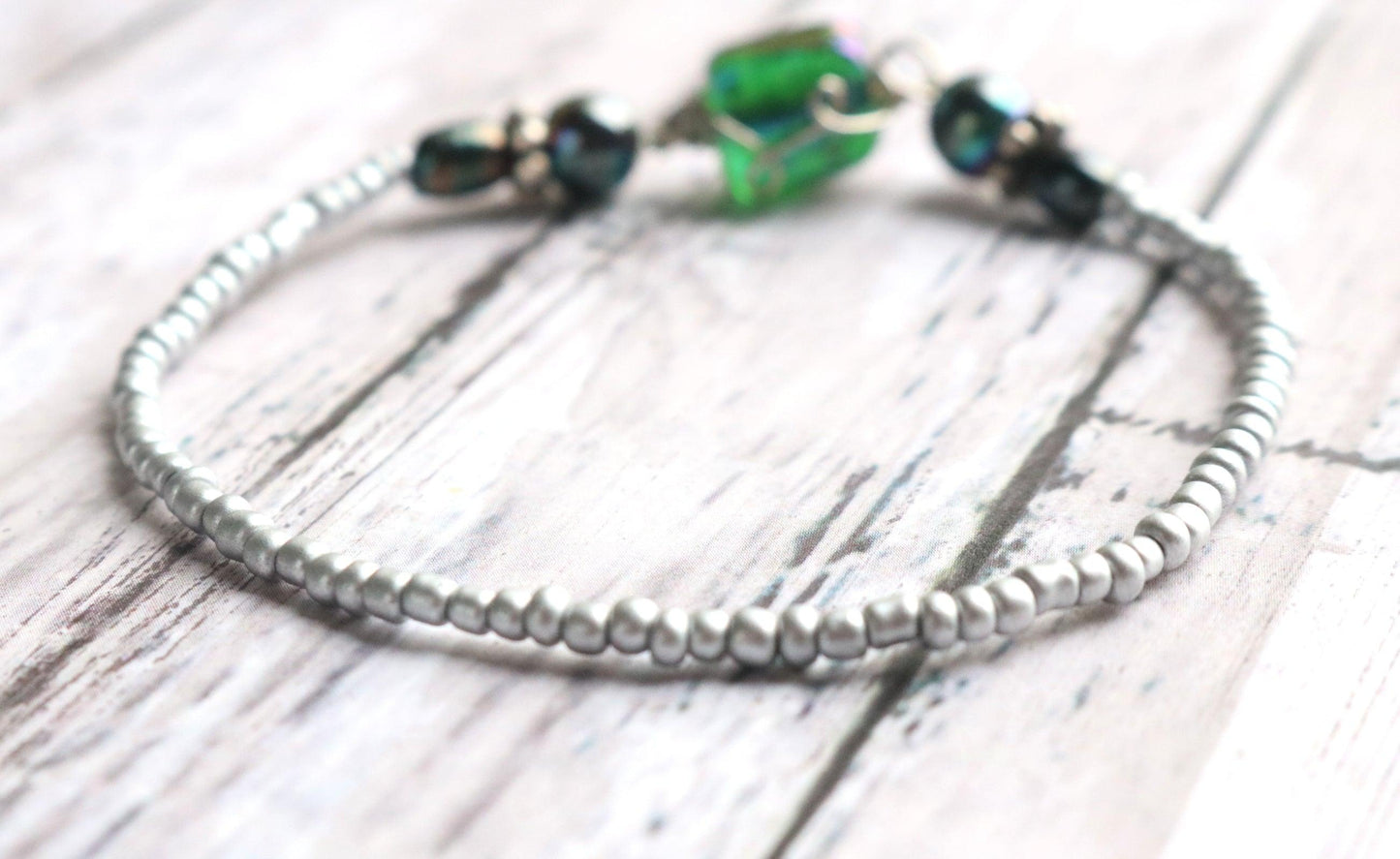 Is That A Beetle on Your Arm?? No Just an Amazing Bracelet - Beetle Me Up Glass Bracelet - Monkeysmojo