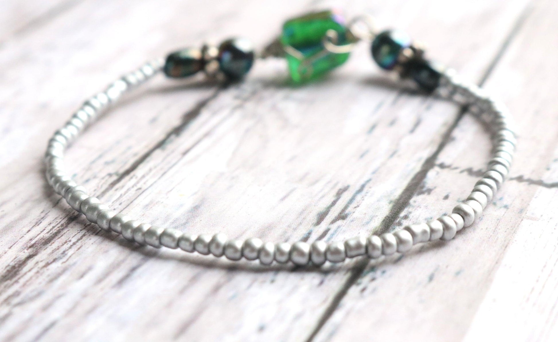 Is That A Beetle on Your Arm?? No Just an Amazing Bracelet - Beetle Me Up Glass Bracelet - Monkeysmojo