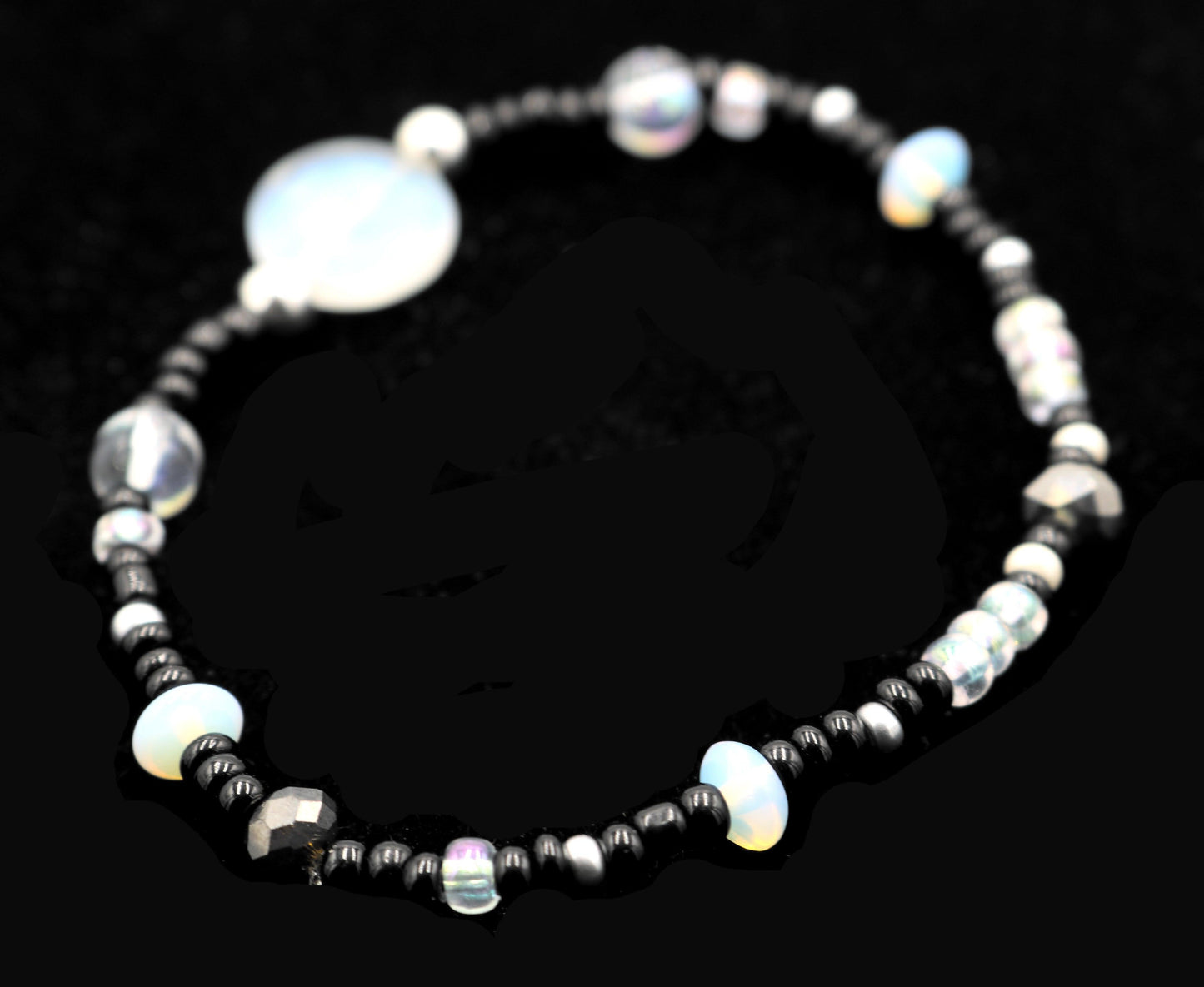 Witchy Ways Through an Iridescent Galaxy Vibes - Women's Stretch Bracelet - Monkeysmojo