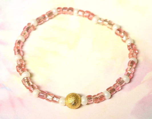 Pretty Pretty Princess - Princess and the Frog Golden Ball Glass Artisan Bracelet by Monkey's Mojo
