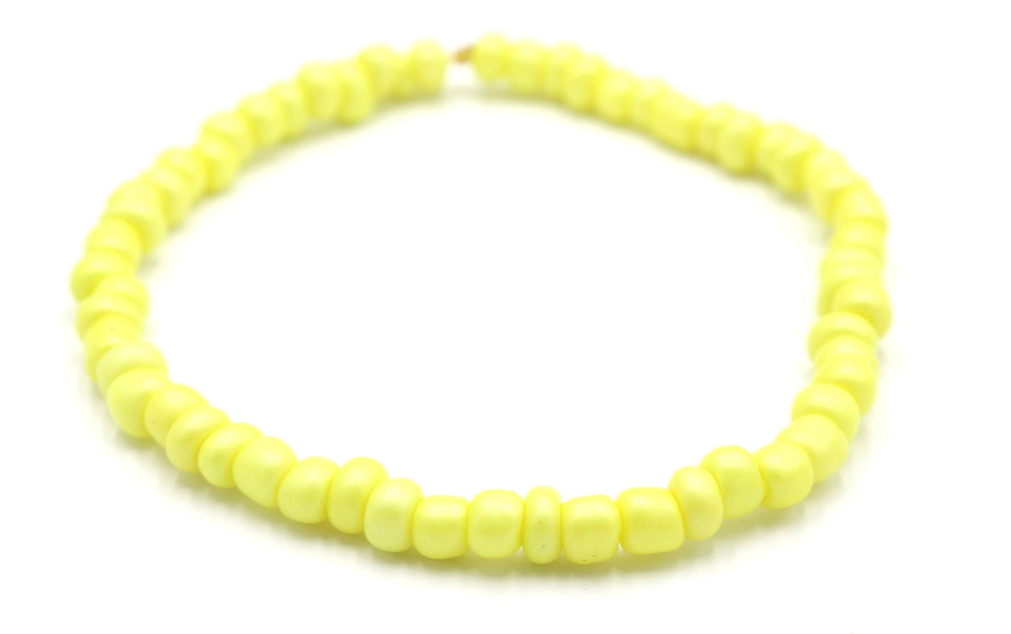 Electric Lemon We Got That Electric Yellow HOT Add On Bling - Bright Yellow Mix and Match Add On Glass Bead Bracelet by Monkey's Mojo
