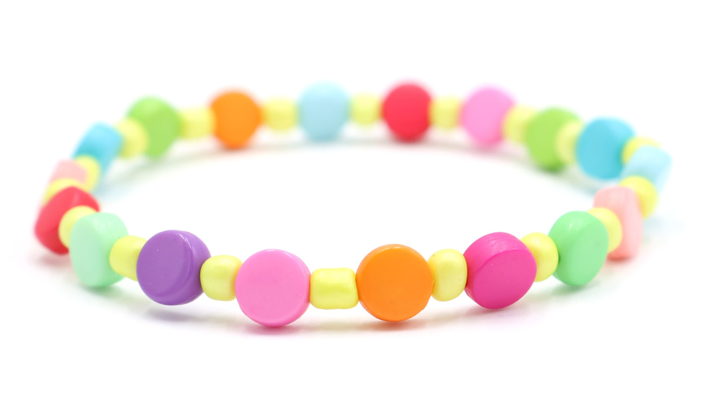 Electric Carnival Candy EDC Dance Dance Neon Yellow Bright Colors Bracelet by Monkey's Mojo