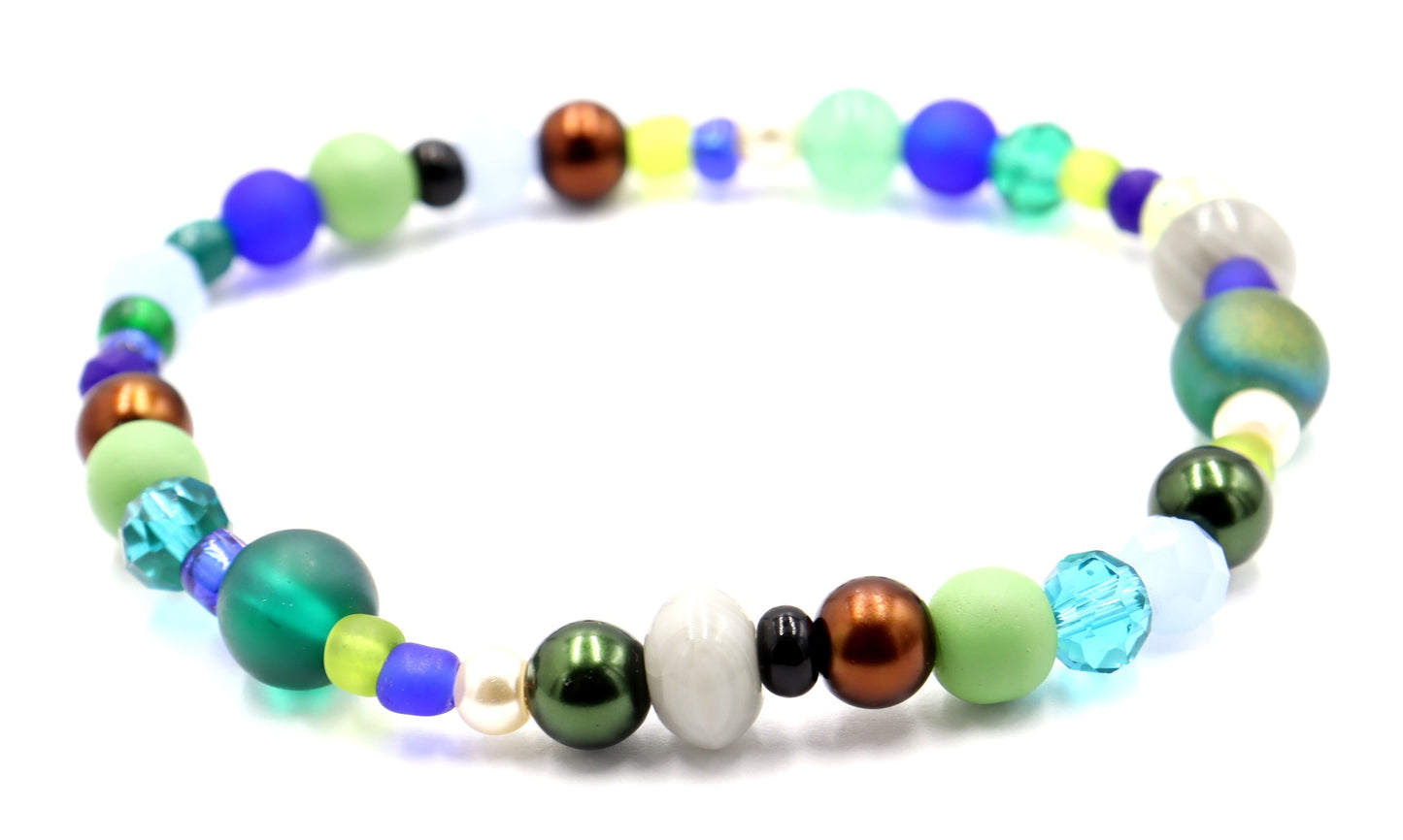 It Came from the Deep Swamp Monster Deconstructed Avant Garde Halloween Bracelet by Monkey’s Mojo