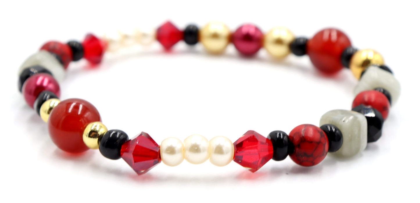 Transylvania is Calling Home Vampire’s Bite Deconstructed Avant Garde Halloween Bracelet by Monkey’s Mojo