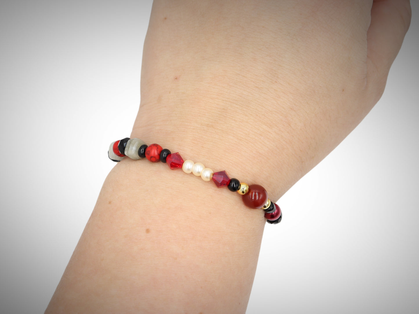 Transylvania is Calling Home Vampire’s Bite Deconstructed Avant Garde Halloween Bracelet by Monkey’s Mojo