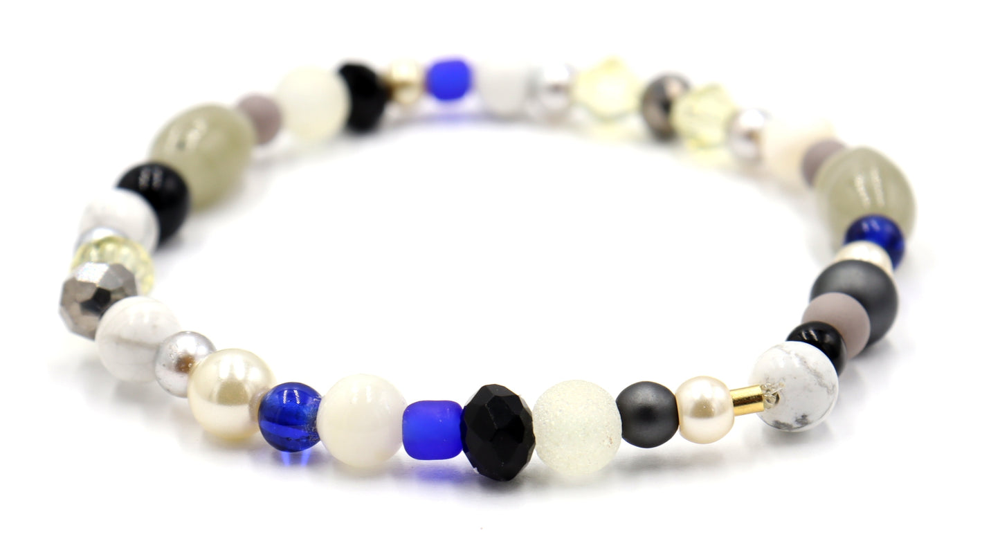 Here Comes the Bride of Frankenstein Deconstructed Avant Garde Halloween Bracelet by Monkey’s Mojo