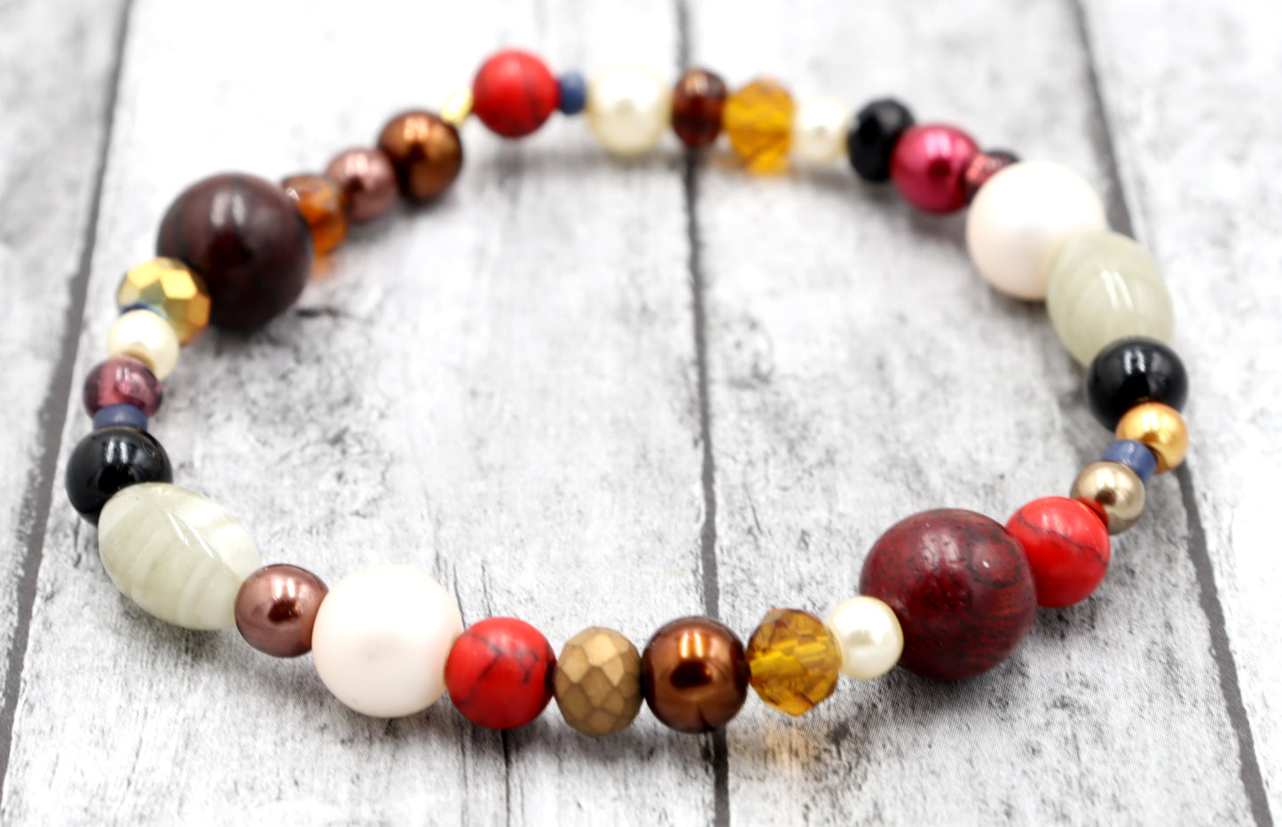 Howling at the Moon Werewolf Mash Deconstructed Avant Garde Halloween Bracelet by Monkey’s Mojo