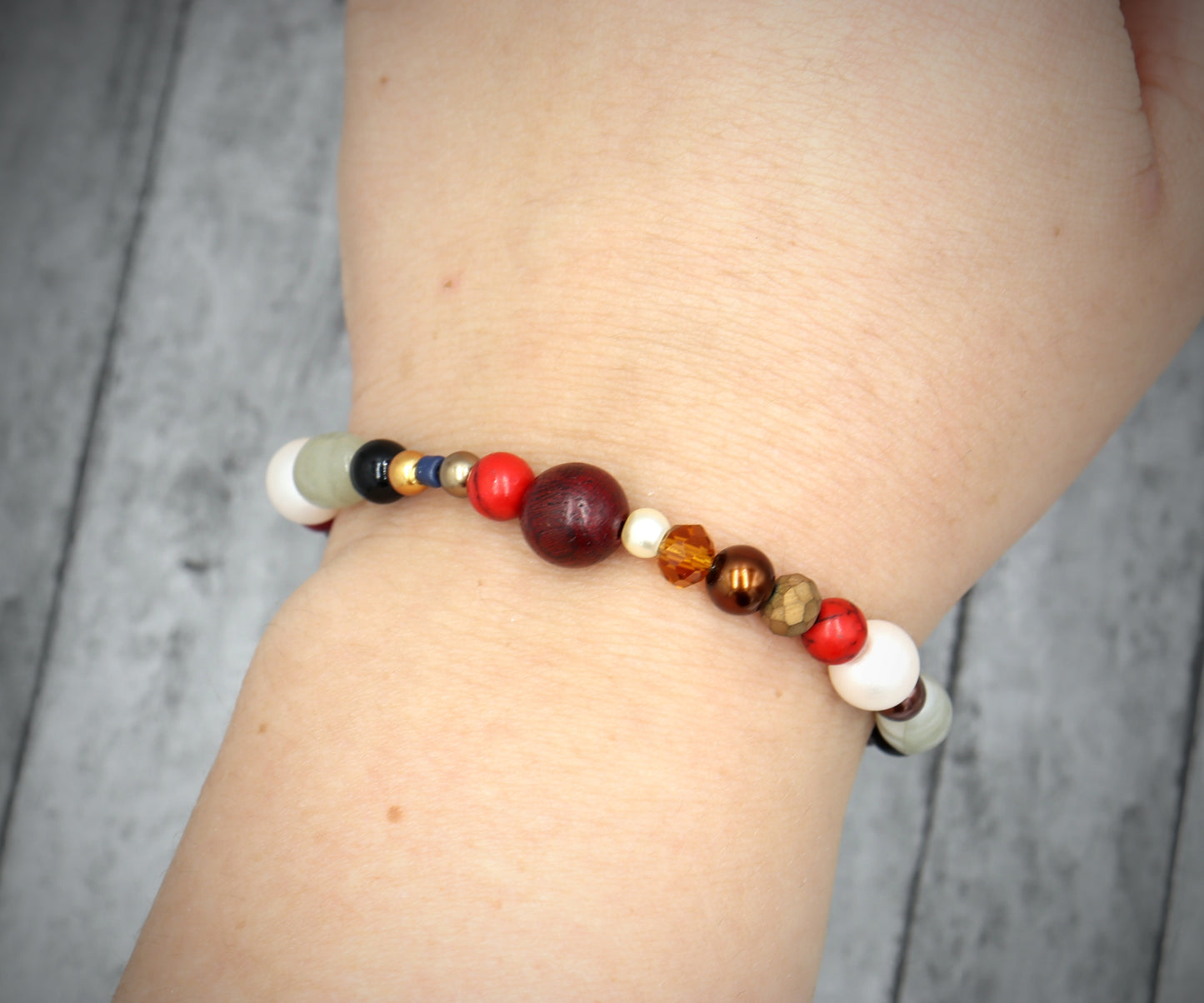 Howling at the Moon Werewolf Mash Deconstructed Avant Garde Halloween Bracelet by Monkey’s Mojo