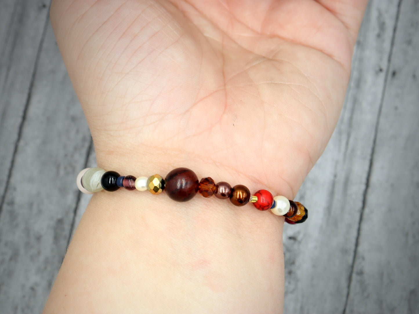 Howling at the Moon Werewolf Mash Deconstructed Avant Garde Halloween Bracelet by Monkey’s Mojo