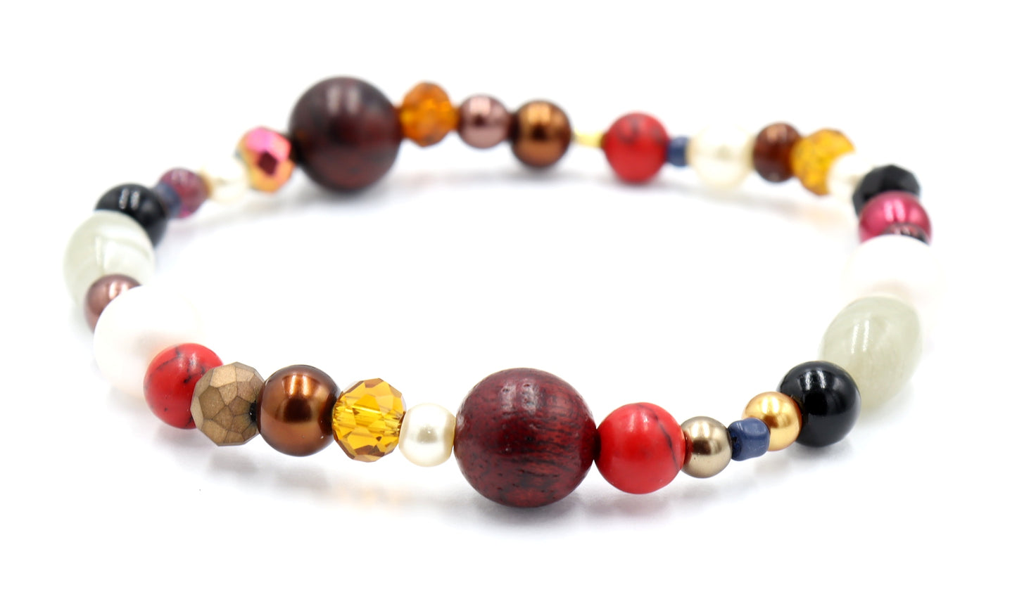 Howling at the Moon Werewolf Mash Deconstructed Avant Garde Halloween Bracelet by Monkey’s Mojo