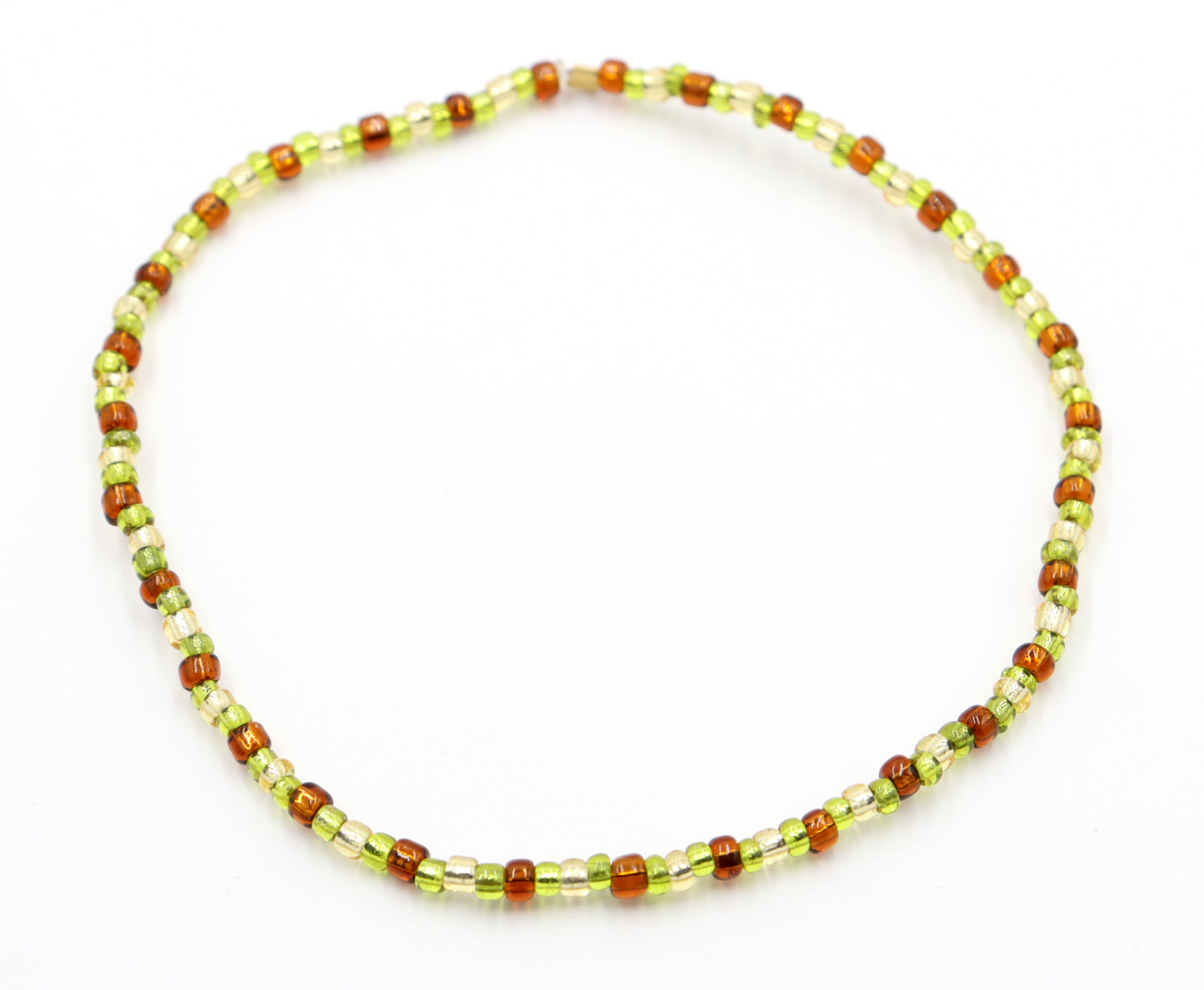Harvest Pear - An Autumn Delight Women's Glass Bead Stretch Bracelet by Monkey's Mojo
