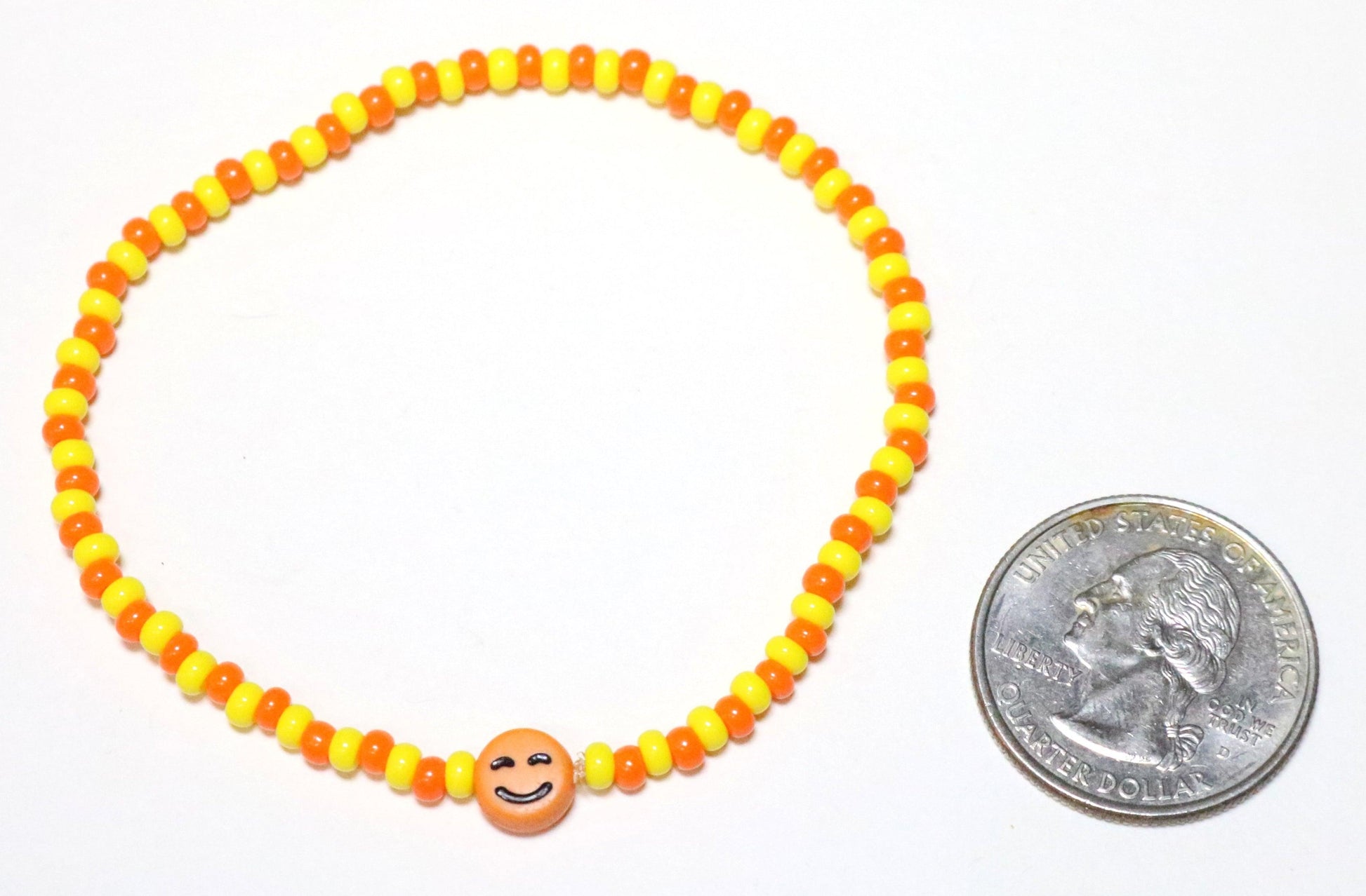 Smile Sunshine The Rays are Warm Orange and Yellow Smile Bracelet - Monkeysmojo