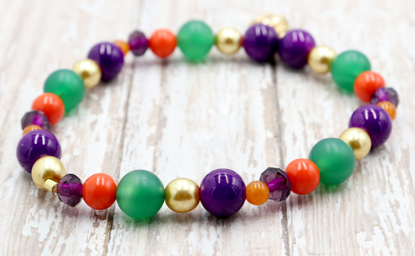 Don’t Mess with That Hoodoo Halloween in NOLA Skull Charm Bracelet by Monkey's Mojo