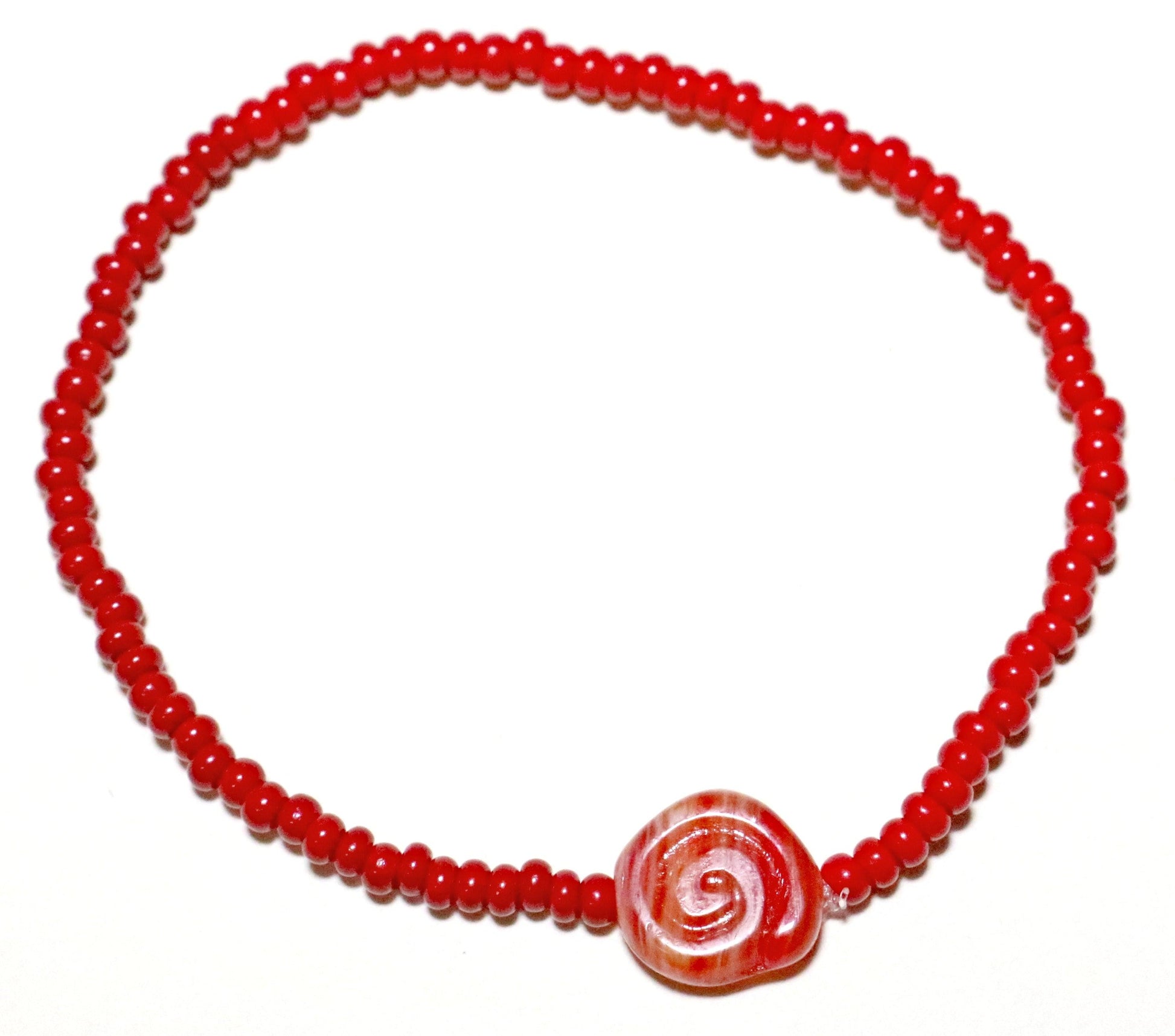 Make Way Moan Te Fiti's Red Heart - Women's Glass Stretch Bracelet - Monkeysmojo