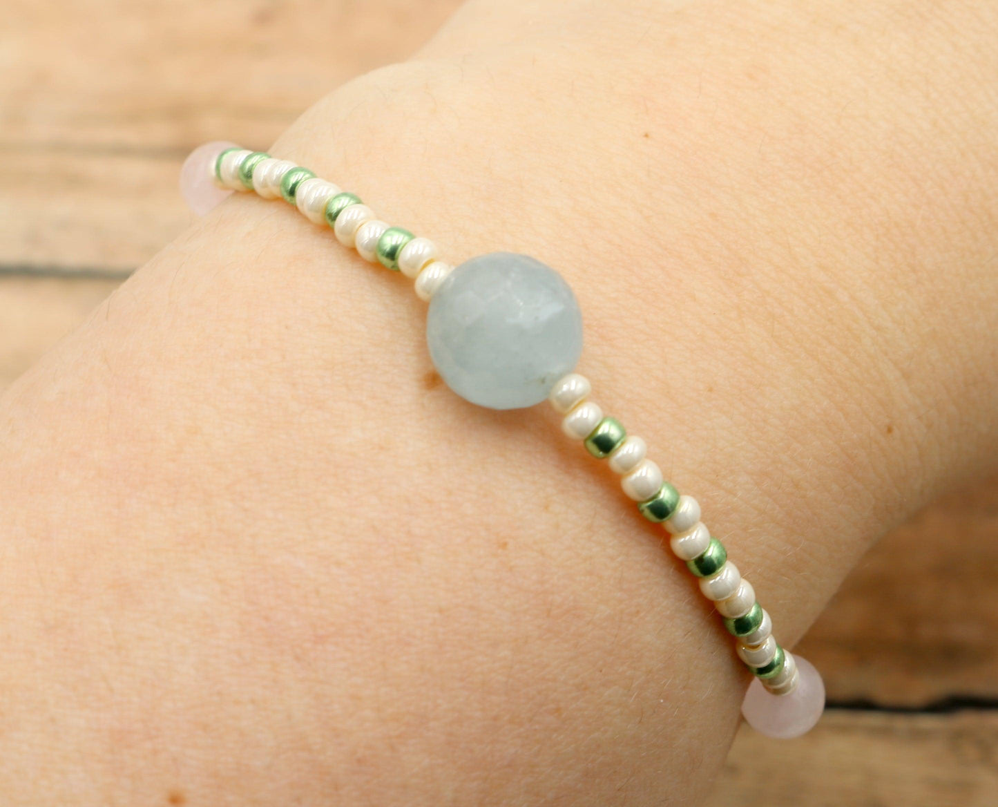 Cotton Candy Pastel Spring Dream Beautiful Easter Aquamarine Women's Bracelet - Monkeysmojo