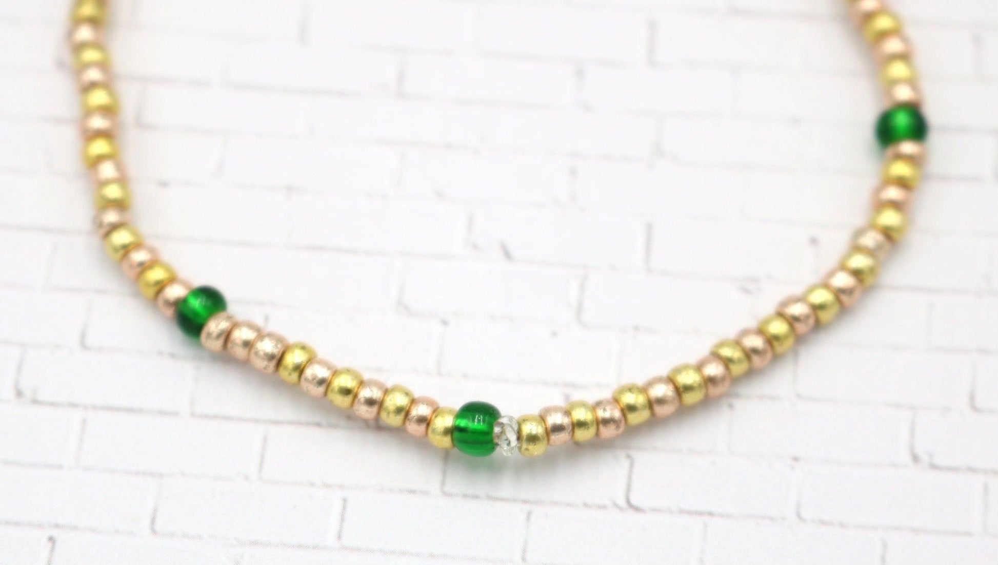 Halloween Seed Bead Bracelet Boho Bracelets Handmade Glass Beads Stretch Bracelet "Haunted Treasure" Inspired Gift 2021 - Monkeysmojo