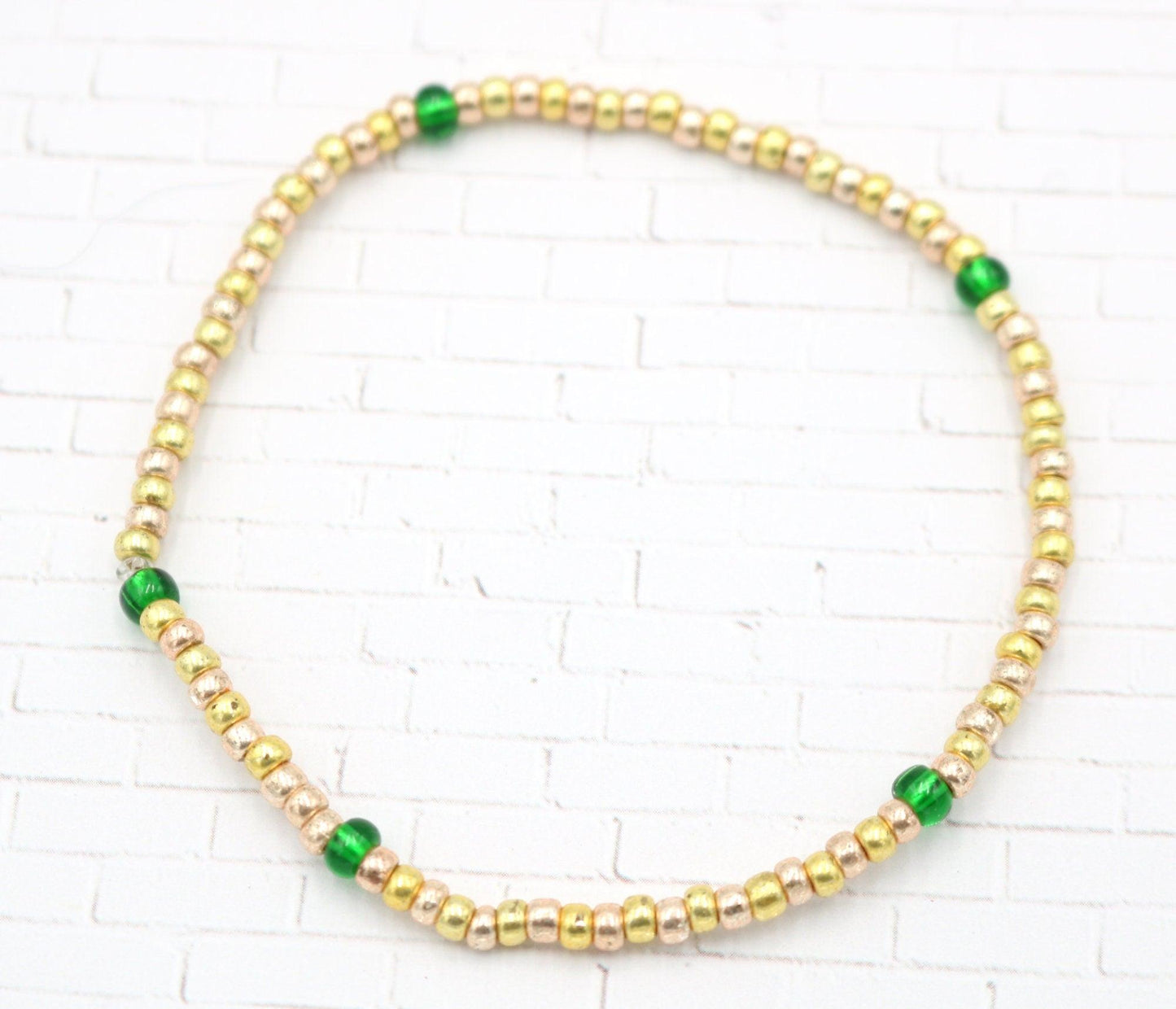 Halloween Seed Bead Bracelet Boho Bracelets Handmade Glass Beads Stretch Bracelet "Haunted Treasure" Inspired Gift 2021 - Monkeysmojo