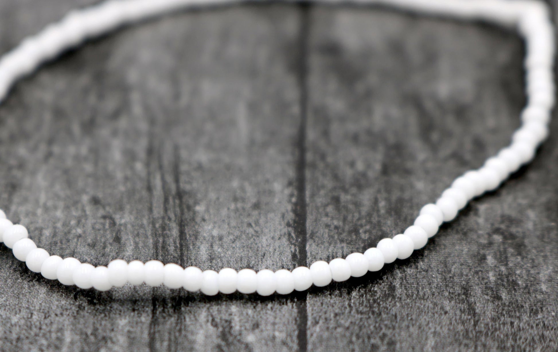 Tiny Balls of Snow Snowball Winter Vibe 2mm Glass Seed Bead Fun Boho Stretch Stack Bracelet Women’s Gift 2022 - Monkeysmojo