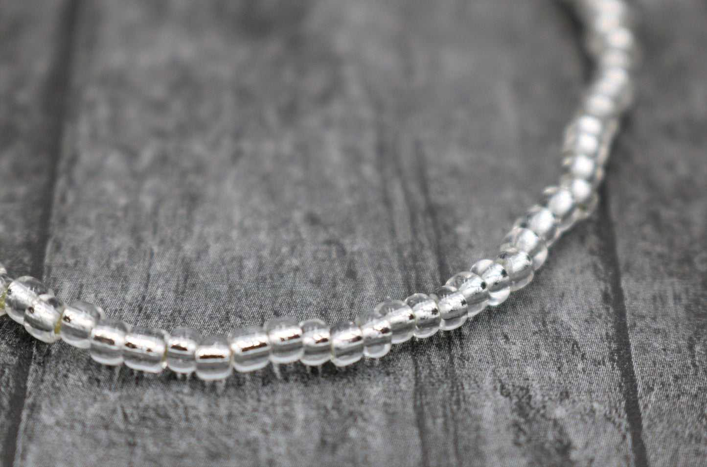 Mercury Is in Retrograde So Look Back with Mercury’s Mirror Silver 6mm Metallic Glass Seed Beads Stretch Bracelet - Monkeysmojo