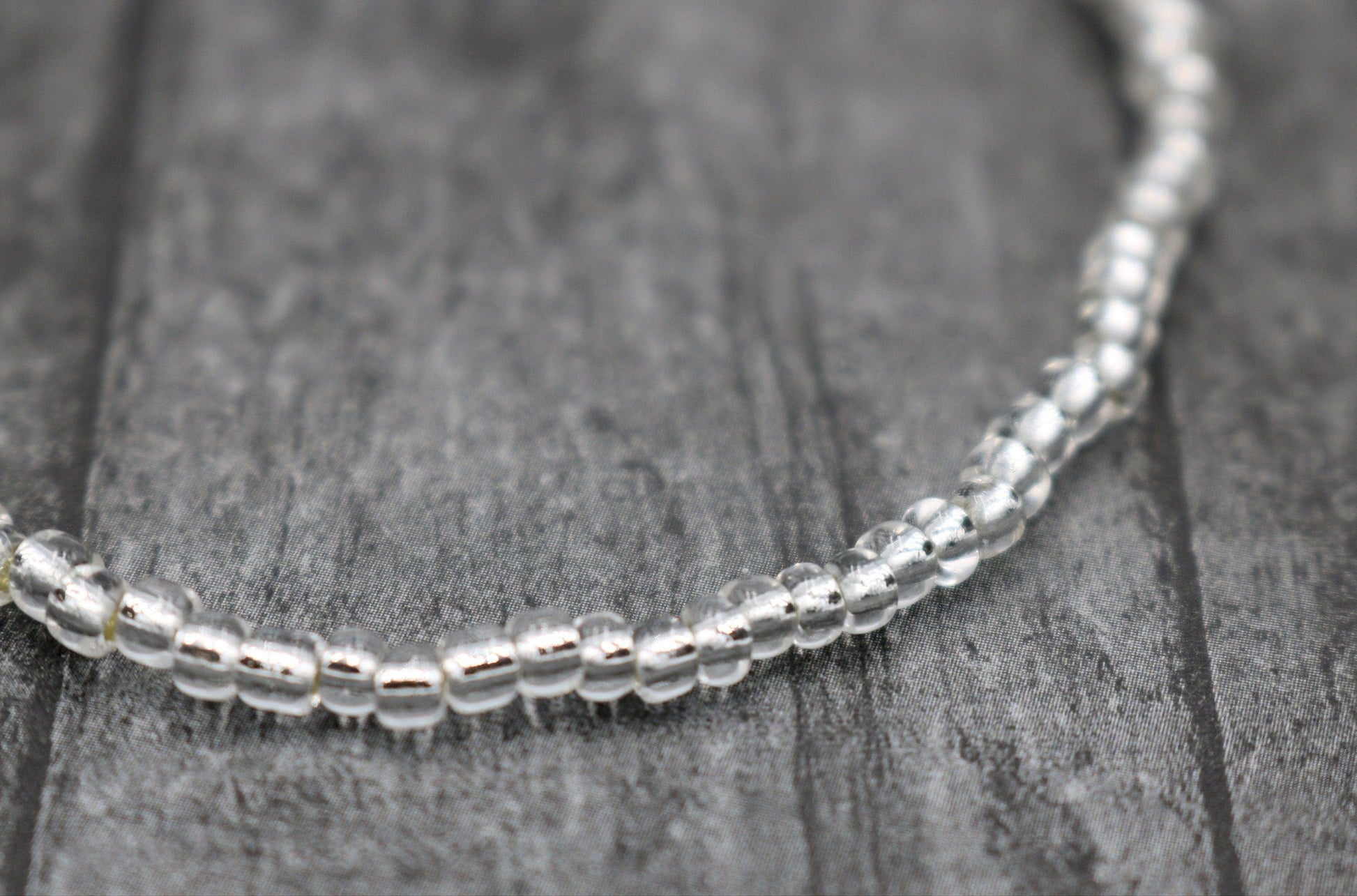 Mercury Is in Retrograde So Look Back with Mercury’s Mirror Silver 6mm Metallic Glass Seed Beads Stretch Bracelet - Monkeysmojo