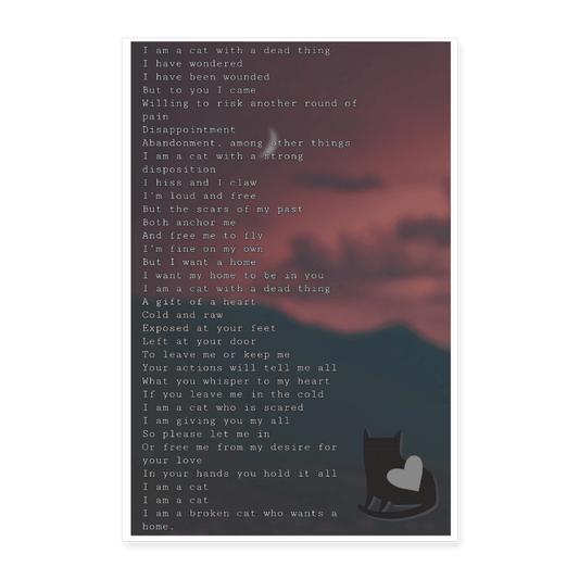 I am a cat a poem by a monkey - Monkeysmojo